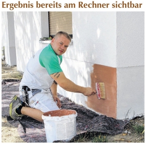 Presseartikel: Ergebnis bereits am Rechner sichtbar.